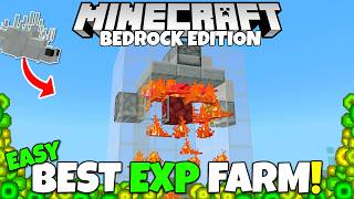 THE BEST EXP FARM in Minecraft 50 Levels in 40 Seconds Minecraft Bedrock Silverfish Farm Tutorial [upl. by Rheingold]