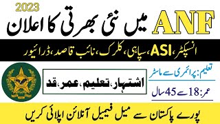 New Jobs 2024 in Pakistan Today  ANF Jobs  Jobs in Pakistan  JobsOfficial com [upl. by Ardnekahs758]