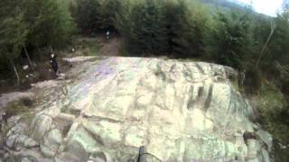 Dalbeattie Forest Mountain Biking  Riding The Slab GoPro HD Hero [upl. by Yelad212]