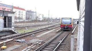 S Bahnen Bornholmer Brücke amp Straße 4K [upl. by Talley]