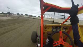 Ryan Barr hotlaps at Limaland non wing minisprint [upl. by Yam]