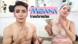 Moana Makeup Transformation ft JM Mirabel [upl. by Assirol]