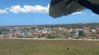 Landing in Zanzibar Tanzania 🇹🇿 on a Flightlink Air ATR 72500 aircraft [upl. by Milburn]