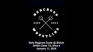 2024 Girls Regions Duals at Shiloh Norcross Wrestling [upl. by Thynne920]