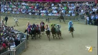 🐎 Palio di Siena 4 Luglio 2024 Onda  diretta La7 📺 Telecronaca Pierluigi Pardo 🎙️ [upl. by Wavell]