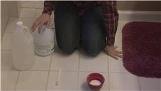 Housekeeping Tips  How to Remove Mildew From Grout [upl. by Ahsyas]