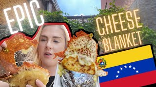 AMAZING VENEZUELAN 🇻🇪 CORN AREPA CHEESE BLANKET 🧀 STREET FOOD AT MALTBY STREET MARKET  LONDON 😋 [upl. by Notneuq120]