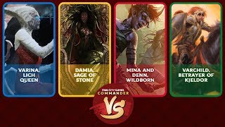 Commander VS S14E8 Varina vs Damia vs Mina and Denn vs Varchild EDH [upl. by Enair]