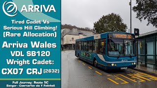 Rare Allocation Arriva Wales VDL SB120 Wright Cadet CX07 CRJ [upl. by Airamak]