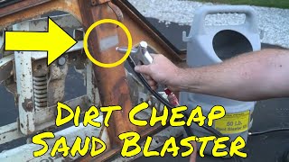 Harbor Freight Portable Sand  Abrasive Blaster Kit Review quotSand Blasterquot New Tool Day Tuesday [upl. by Aitnauq]