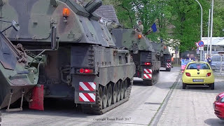 Bundeswehr Manöver Heidesturm 2017 Sennelager Training Center STC Mars PzH 2000 [upl. by Banky487]