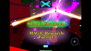 How to Shutdown the Core Magic Research Facility Roblox roblox coregames mrf [upl. by Eelahc]