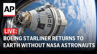 LIVE Boeing Starliner returns to Earth without NASA astronauts [upl. by Iy]