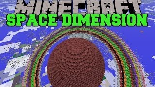 Minecraft SPACE DIMENSION PLANET CREATION STARS amp CRAZY GRAVITY Mod Showcase [upl. by Ydissahc]