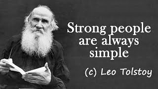 Brilliant Leo Tolstoy Quotes [upl. by Aronid280]