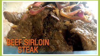 HOW TO COOK BEEF SIRLOIN STEAK  BEEF STEAK  Yum TV [upl. by Trawets]