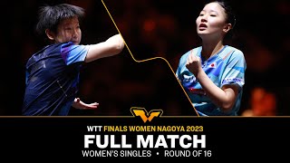 FULL MATCH  Miwa HARIMOTO vs SUN Yingsha  WS R16  WTTNagoya 2023 [upl. by Sairtemed784]