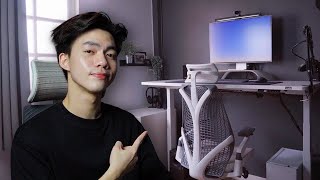 Minimal Desk Setup Tour จัดโต๊ะคอมใหม่ มีอะไรอัปเดตบ้าง 🖥  bomyanapat [upl. by Ardnaet865]