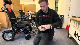 How to charge your LITHTECH folding electric wheelchair [upl. by Etac182]