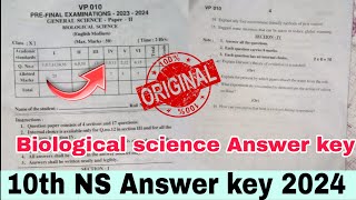 💯10th biological science Answer key 2024ap 10th class biological science answer key 2024 [upl. by Luedtke]