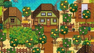 Stardew Valley Tropical Beach Farm Tour No Mods 100 Perfection [upl. by Ynattirb]