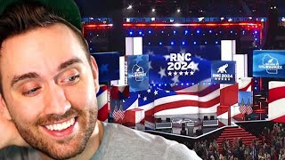 Atrioc Reacts to the Republican National Convention [upl. by Thorncombe]