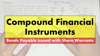 Intermediate Accounting 2  Bonds Payable issued with Share Warrants Part 1 [upl. by Auberon]