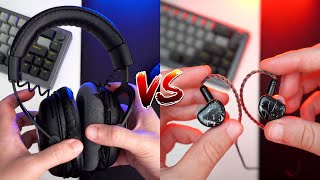 Headset Vs Fone de Ouvido inear — Qual é o melhor pra jogar Conforto Desempenho e Preço [upl. by Elletsyrc]