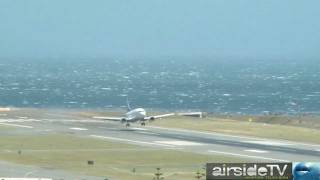 Extreme Airliner Landings At Wellington Short Version [upl. by Nyladnek]