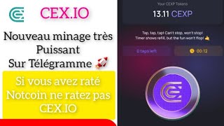 CEXIO  COMMENT FAIRE POUR MINER UN PROJET PUISSANT À NE PAS MANQUER ❤❤ [upl. by Bena81]