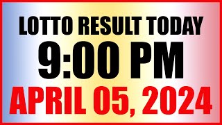 Lotto Result Today 9pm Draw April 5 2024 Swertres Ez2 Pcso [upl. by Houghton421]