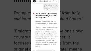 What Is the Difference Between Emigrate and Immigrate [upl. by Ahsiekin]