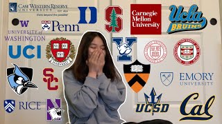 COLLEGE DECISION REACTIONS 2021 ivies stanford duke ucs [upl. by Grissom]