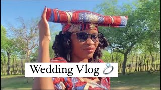 VlogAttending a weddingHereroOshiwambo weddingNamibian YouTuber weddingday MbururaNuptials💍 [upl. by Kcirderfla850]