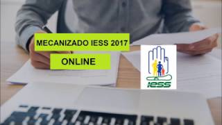 MECANIZADO IESS 2017 [upl. by Zoubek251]