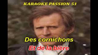 KARAOKE NINO FERRER  Les cornichons live tres rare KARAOKE PASSION 51 [upl. by Alda]