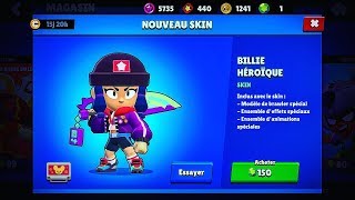 Brawl Stars Billie Héroïque Enfin Disponible  Dès Les 200 Likes Jachète Billie Héroïque [upl. by Dawaj]