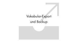 MetaTalkDE Vokabular Export und Backup [upl. by Siulesoj]