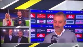 Giampaolo confuso nel post partita Genoa Milan [upl. by Anazus]