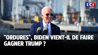 quotOrduresquot Biden vientil de faire gagner Trump  ｜LCI [upl. by Ayat]