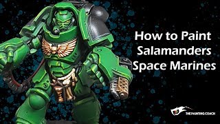 How to Paint Salamanders Space Marines [upl. by Atteselrahc]