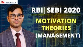 Motivation Theories Management for RBI 2020 and SEBI 2020  by Anuj Sir [upl. by Eussoj111]