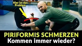 Piriformis Schmerzen KOMMEN IMMER WIEDER  Das hilft Wirklich  Übung selbst behandeln [upl. by Anerul]