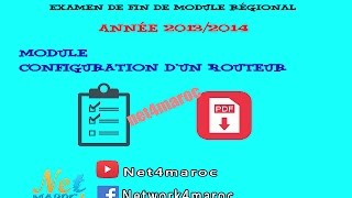 Correction de EFM régional 20132014 quotConfiguration dun routeur quot [upl. by Nylirahs]