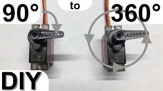 How to Make ANY servo rotate 360°  EASY and FAST [upl. by Pulcheria]