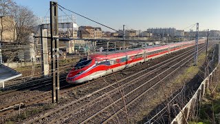 Le Frecciarossa 1000 arrive en France [upl. by Annirak]