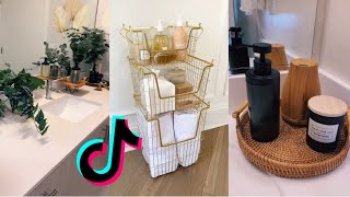 25 minutes of restocking amp organizing bathroom  ASMR  tiktok compilation [upl. by Ahtennek]