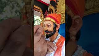 छत्रपती शिवाजी महाराज पेंटींग chhatrapati shivaji maharaj painting shorts [upl. by Llewsor]