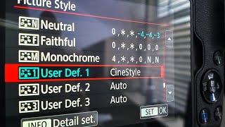 Comparing Cinestyle vs Neutral Color Profiles amp Setup  Canon EOS M50 [upl. by Ennaehr]