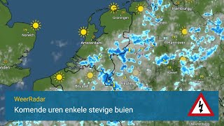 Komende uren stevige buien met kans op onweer en wateroverlast 19052024 [upl. by Vivle574]